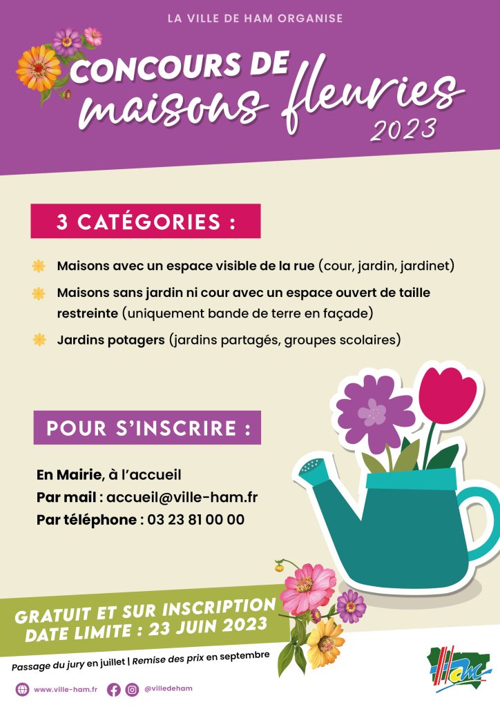Concours de maisons fleuries 2023 – Ville de Ham